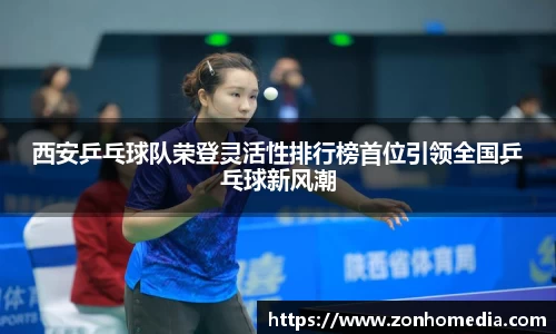 西安乒乓球队荣登灵活性排行榜首位引领全国乒乓球新风潮
